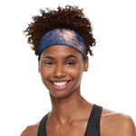 Dark Milky Way Galaxy Space Print Sports Headband