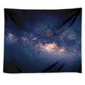 Dark Milky Way Galaxy Space Print Tapestry