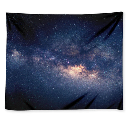 Dark Milky Way Galaxy Space Print Tapestry