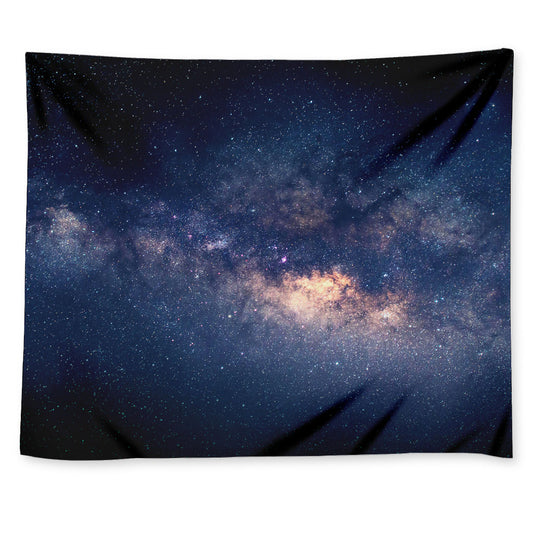 Dark Milky Way Galaxy Space Print Tapestry