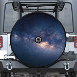 Dark Milky Way Galaxy Space Print Tire Cover With Camera Hole