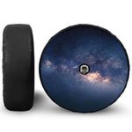 Dark Milky Way Galaxy Space Print Tire Cover With Camera Hole