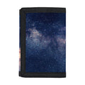Dark Milky Way Galaxy Space Print Trifold Wallet