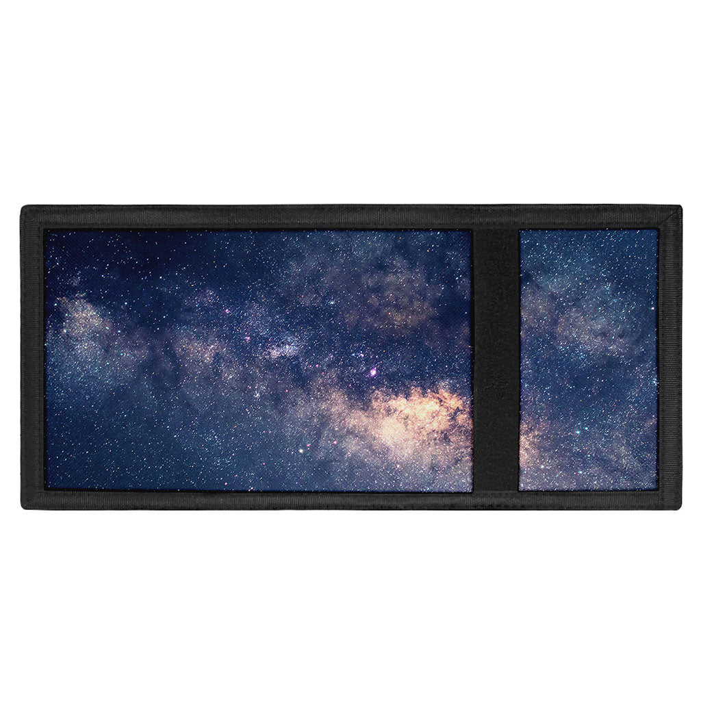 Dark Milky Way Galaxy Space Print Trifold Wallet