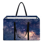 Dark Milky Way Galaxy Space Print Utility Tote Bag