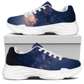 Dark Milky Way Galaxy Space Print White Chunky Shoes