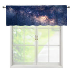 Dark Milky Way Galaxy Space Print Window Valance