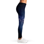 Dark Milky Way Galaxy Space Print Women's Leggings