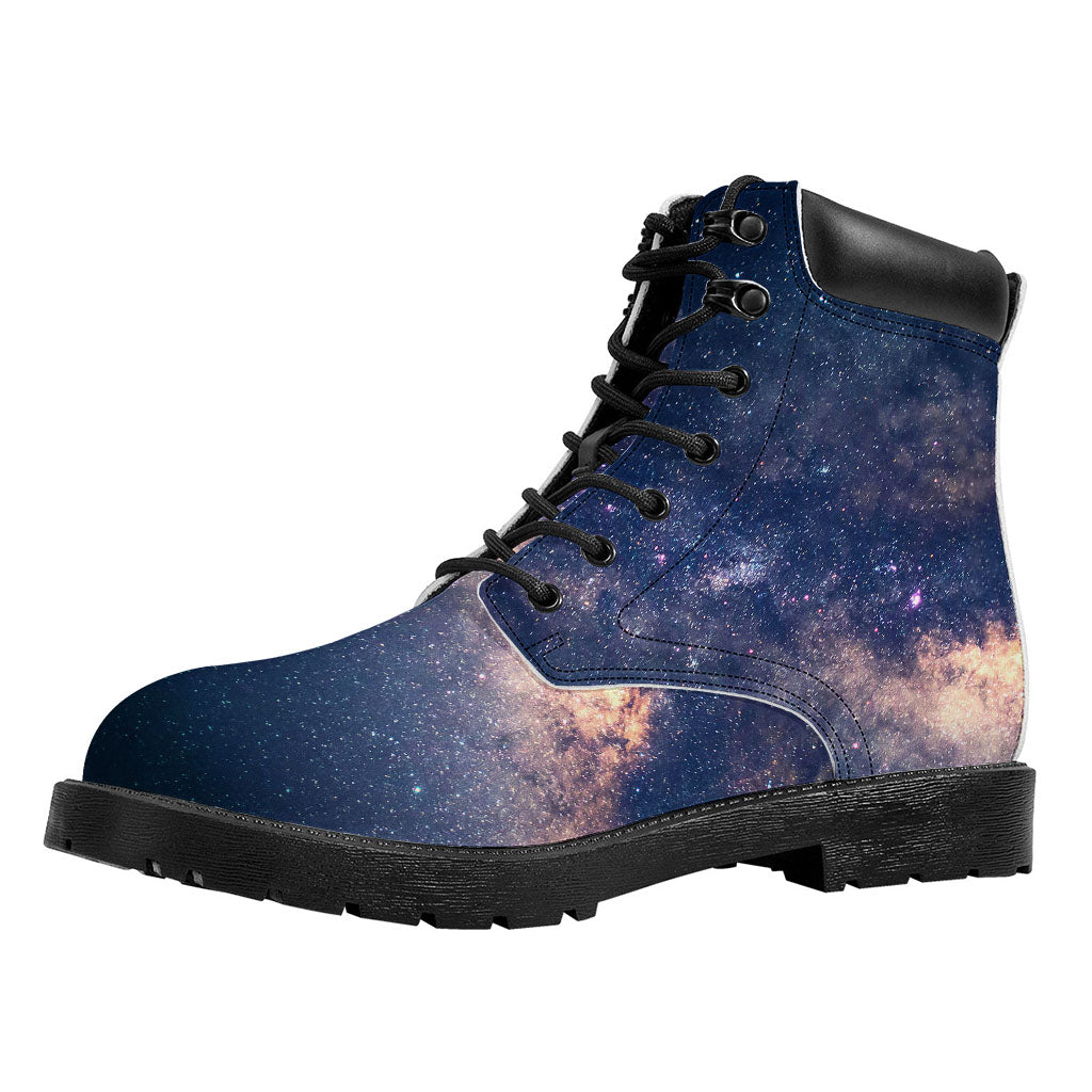 Dark Milky Way Galaxy Space Print Work Boots