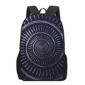 Dark Navy Metal Spiral Print 17 Inch Backpack