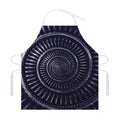 Dark Navy Metal Spiral Print Adjustable Apron