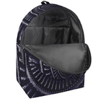 Dark Navy Metal Spiral Print Backpack