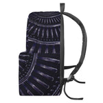 Dark Navy Metal Spiral Print Backpack