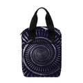 Dark Navy Metal Spiral Print Bible Tote Bag