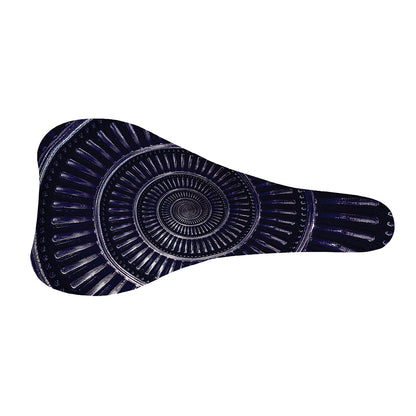 Dark Navy Metal Spiral Print Bicycle Seat Cover