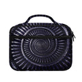 Dark Navy Metal Spiral Print Briefcase Bible Bag
