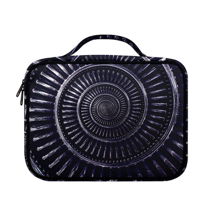 Dark Navy Metal Spiral Print Briefcase Bible Bag