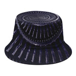 Dark Navy Metal Spiral Print Bucket Hat