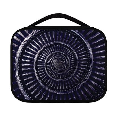 Dark Navy Metal Spiral Print Classic Bible Case