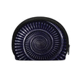 Dark Navy Metal Spiral Print Coin Purse
