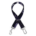 Dark Navy Metal Spiral Print Dog Seat Belt