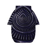 Dark Navy Metal Spiral Print Dog Zip Up Hoodie