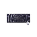 Dark Navy Metal Spiral Print Extended Mouse Pad