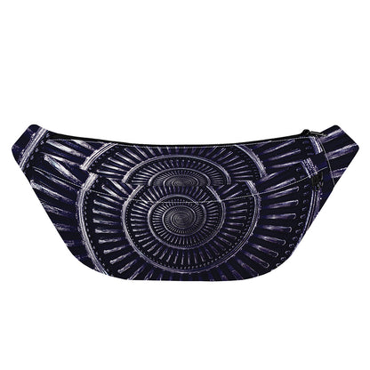 Dark Navy Metal Spiral Print Fanny Pack