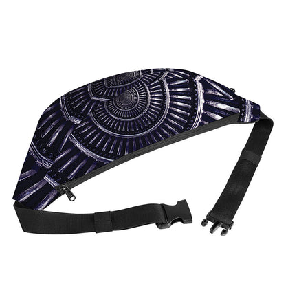 Dark Navy Metal Spiral Print Fanny Pack