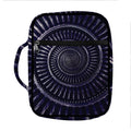Dark Navy Metal Spiral Print Front Pocket Bible Bag