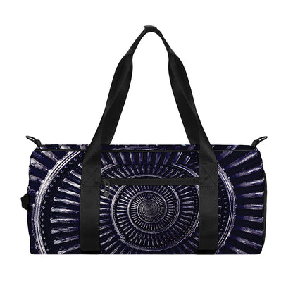 Dark Navy Metal Spiral Print Gym Bag