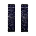 Dark Navy Metal Spiral Print Handle Covers
