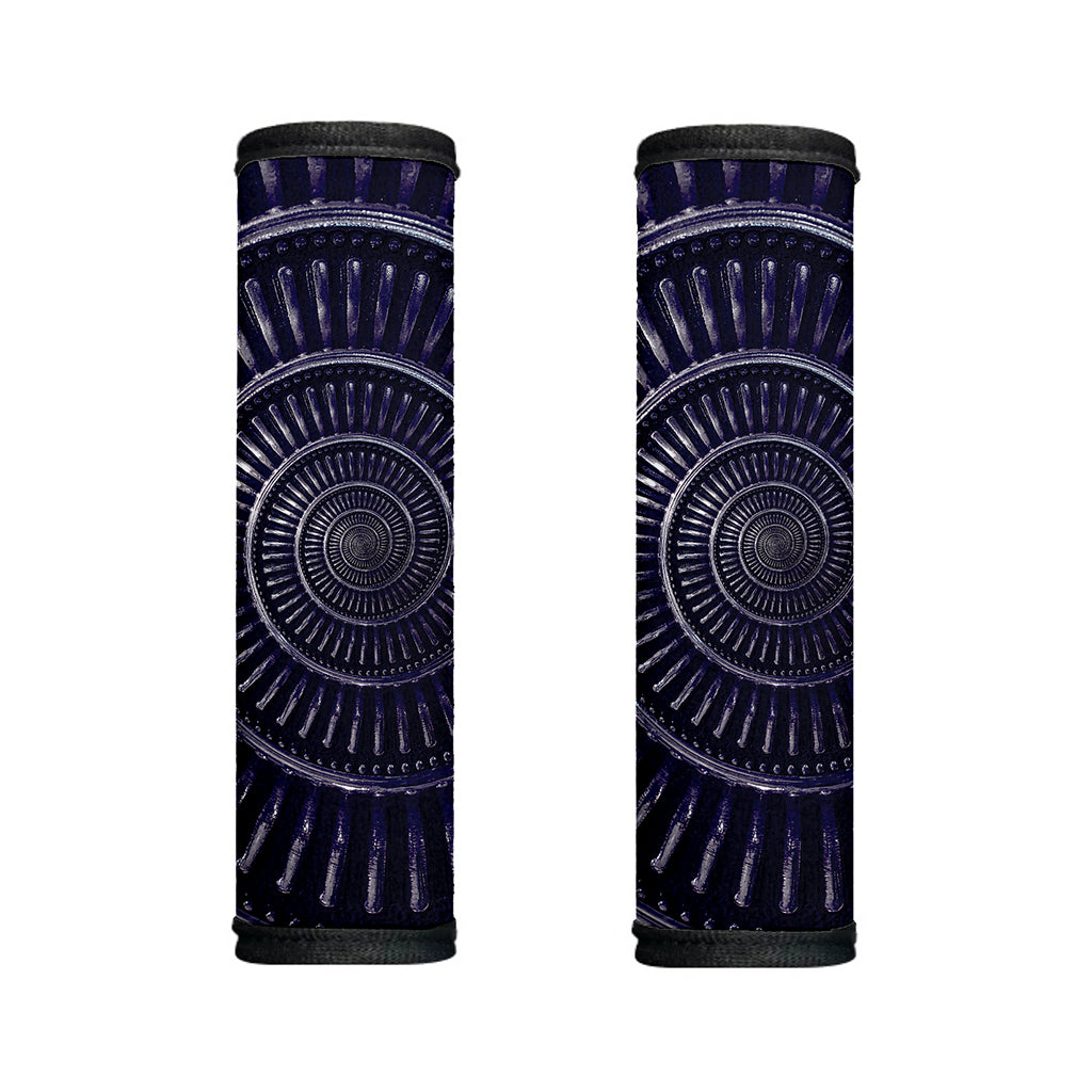 Dark Navy Metal Spiral Print Handle Covers