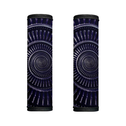 Dark Navy Metal Spiral Print Handle Covers