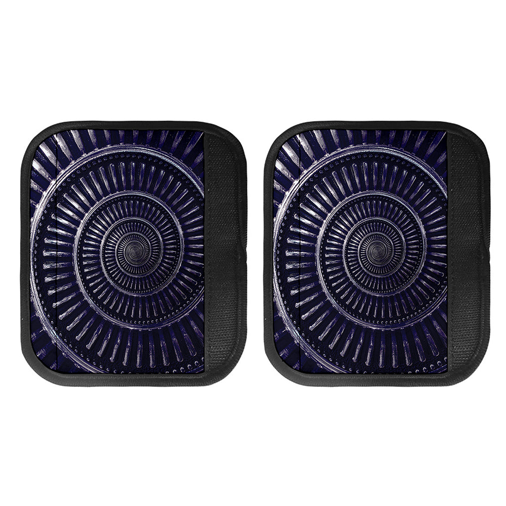 Dark Navy Metal Spiral Print Handle Covers