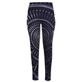 Dark Navy Metal Spiral Print High-Waisted Pocket Leggings