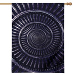 Dark Navy Metal Spiral Print House Flag