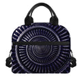 Dark Navy Metal Spiral Print Insulated Lunch Bag