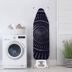 Dark Navy Metal Spiral Print Ironing Board Cover