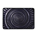 Dark Navy Metal Spiral Print Kitchen Mat