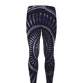 Dark Navy Metal Spiral Print Men's Leggings