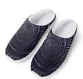 Dark Navy Metal Spiral Print Mesh Casual Shoes