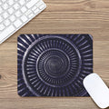 Dark Navy Metal Spiral Print Mouse Pad
