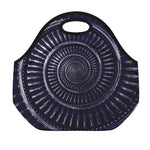 Dark Navy Metal Spiral Print Neoprene Lunch Bag