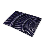 Dark Navy Metal Spiral Print Pet Cooling Mat Cover
