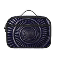 Dark Navy Metal Spiral Print Portable Lunch Bag