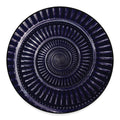 Dark Navy Metal Spiral Print Round Floor Mat
