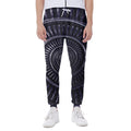Dark Navy Metal Spiral Print Joggers