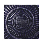 Dark Navy Metal Spiral Print Silk Bandana