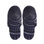 Dark Navy Metal Spiral Print Slippers